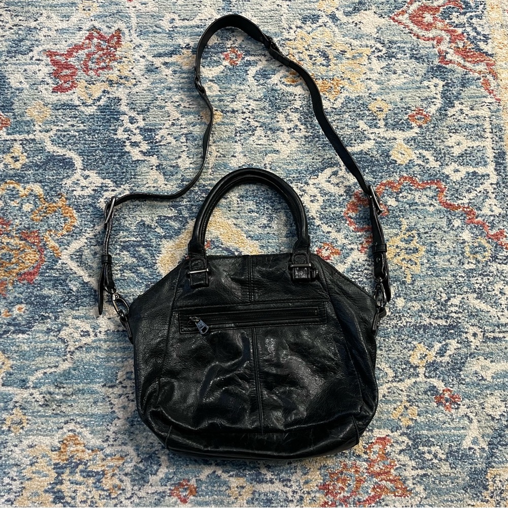 Genuine leather hobo crossbody purse, euc - Picture 4 of 6